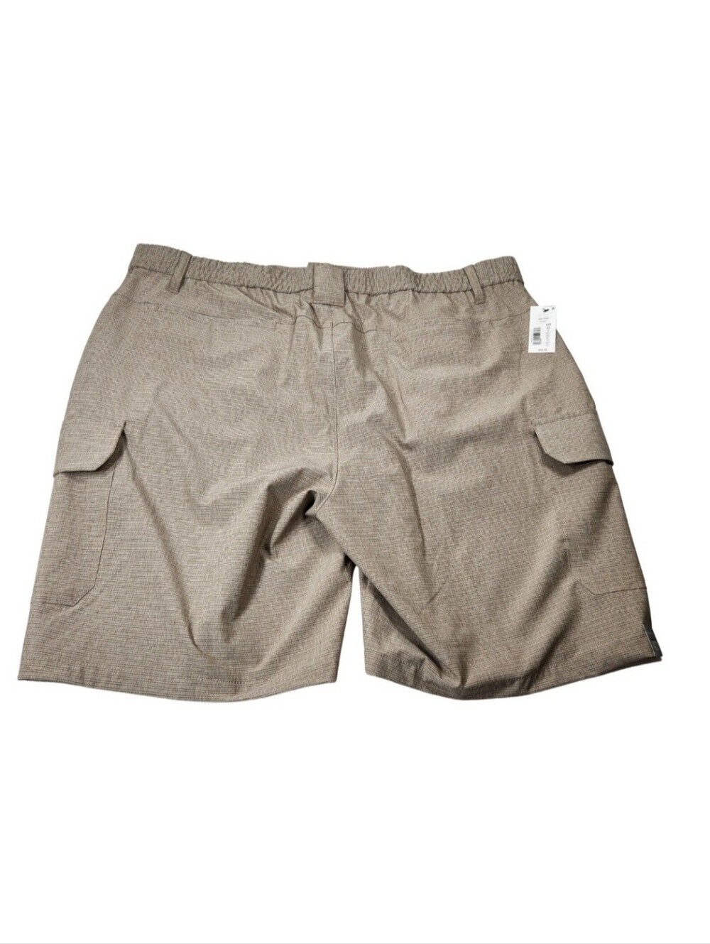 Roundtree & Yorke Mens Size 42 Performance Cargo Shorts Khaki Classic Fit 05
